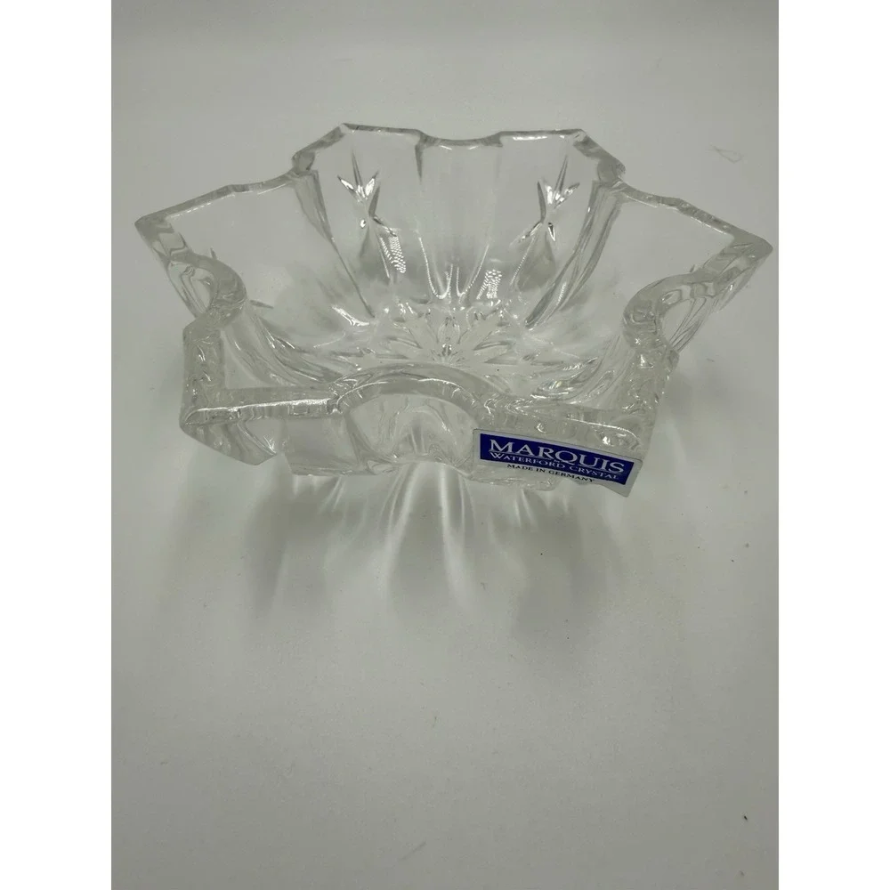 Marquis by Waterford Clear Crystal Candy Dish Star Shaped Star Design‎